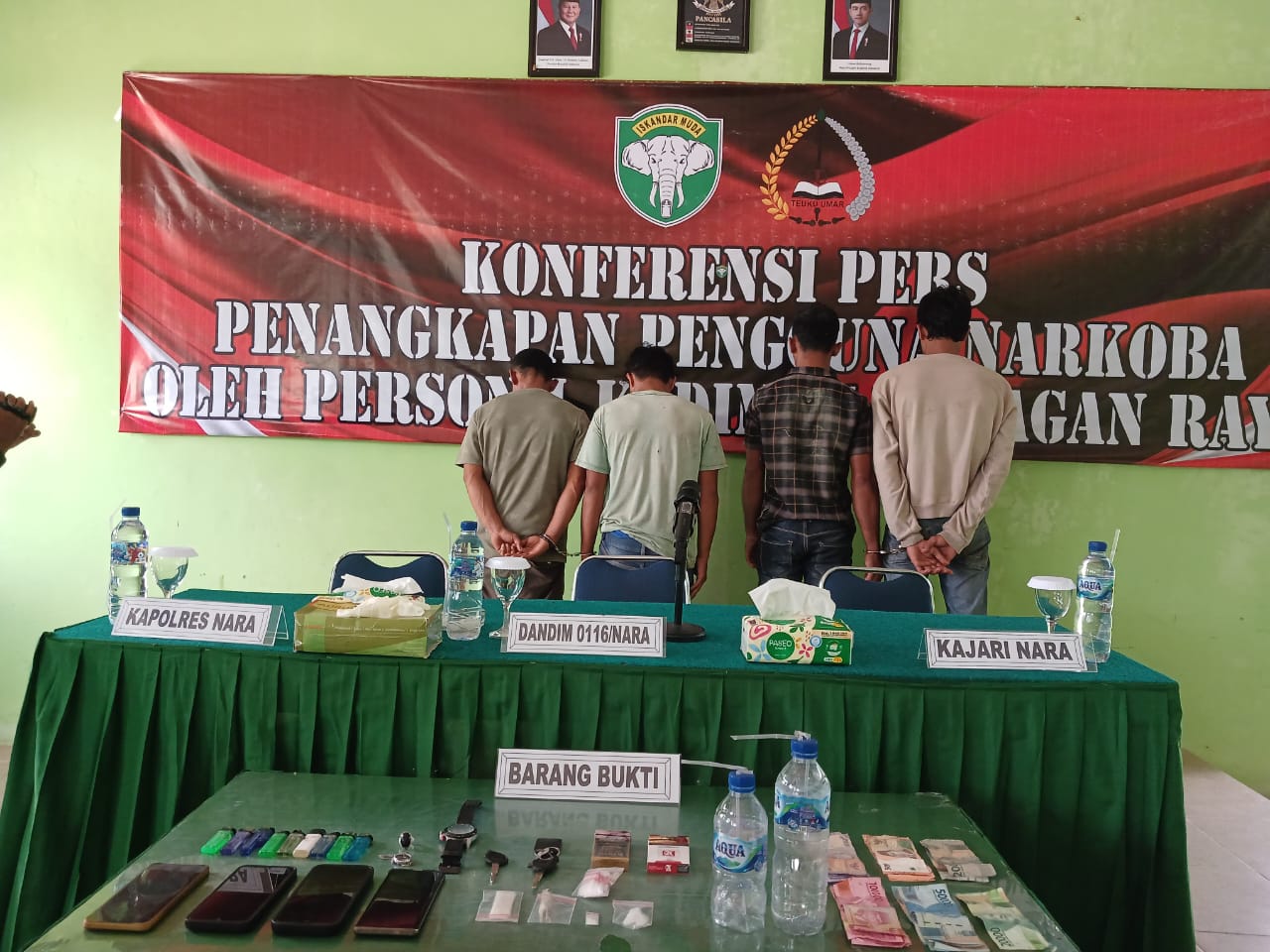 Empat Terduga Pelaku Pengguna Dan Pengedar Narkoba Jenis Sabu Berhasil Diamankan