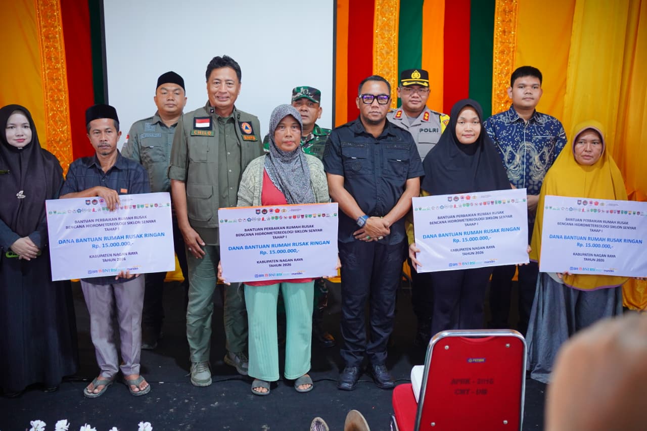 Nagan Raya Terima Rp3,73 Miliar Bantuan Perbaikan Rumah Terdampak Tahap I