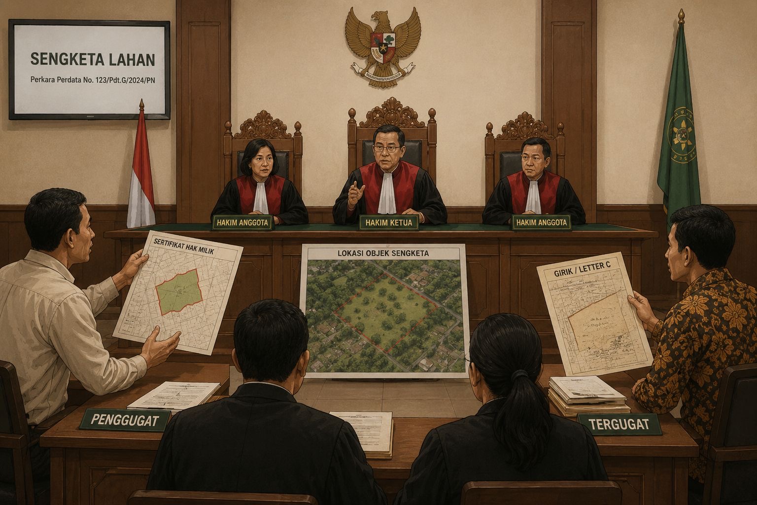 Sidang Pertama Sengketa Lahan di PN Suka Makmue, Tergugat Tidak Hadir
