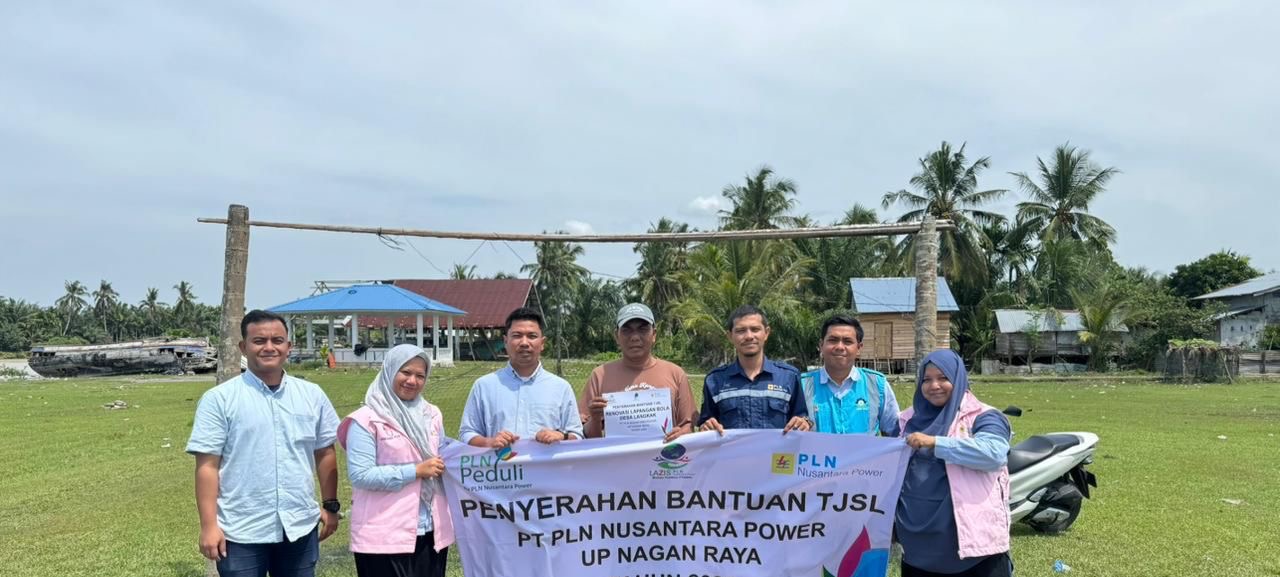 PT PLN Nusantara Power UP Nagan Raya Salurkan Bantuan TJSL untuk Balai Pengajian dan Sarana Olahraga di Desa Suak Puntong