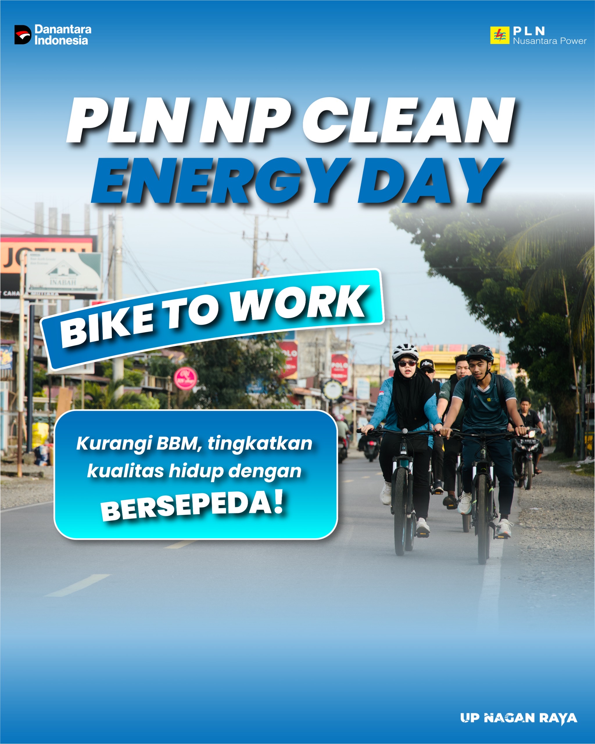 PT PLN Nusantara Power UP Nagan Raya Dukung Clean Energy Day Melalui Program Bike to Work