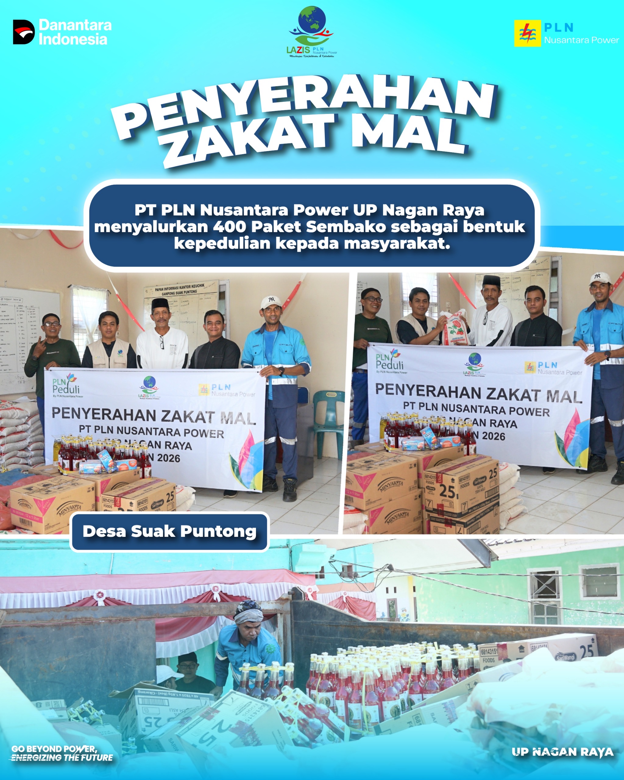 PT PLN Nusantara Power UP Nagan Raya Salurkan 400 Paket Sembako Melalui Program Zakat Mal PT PLN Nusantara Power UP Nagan Raya Salurkan 400 Paket Sembako Melalui Program Zakat Mal